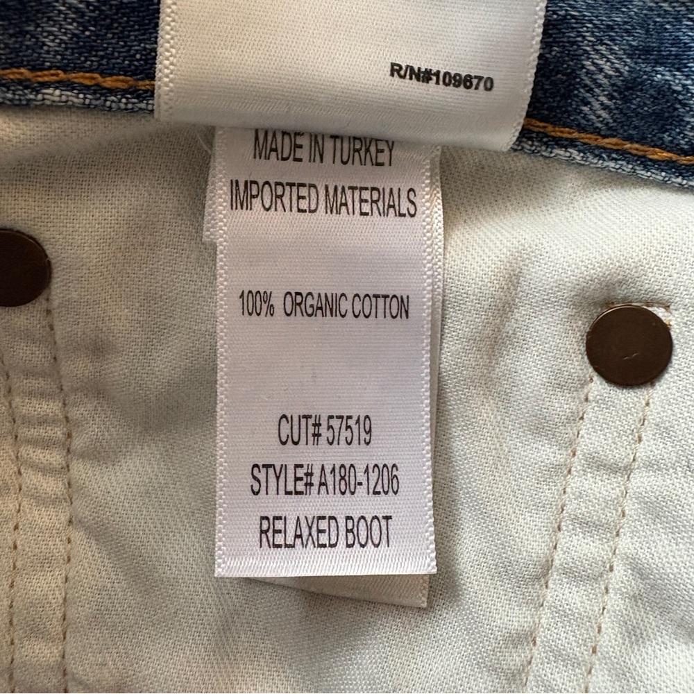AGOLDE Mid Rise Relaxed Boot Cut Jeans in Wireless 29 - Picture 6 of 7